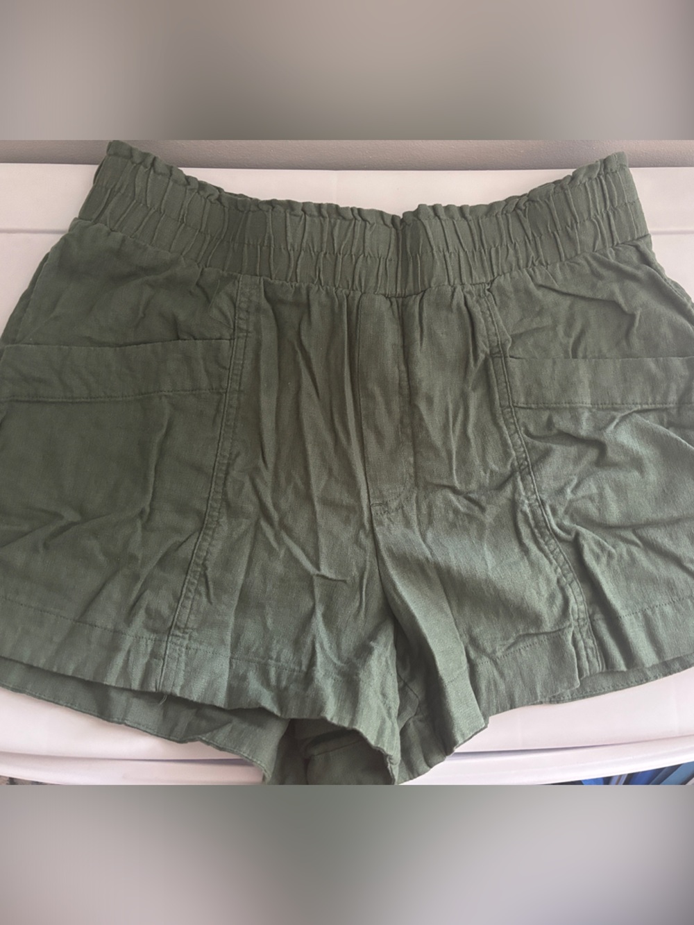 a new day Olive Green Women's Elastic Waist Shorts